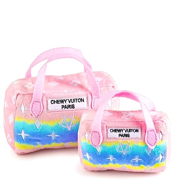 ☃️BOGO50%☃️ 🆕🐶HAUTE DIGGITY DOG: LARGE Pink Rainbow Ombre Purse - Picture 3 of 11